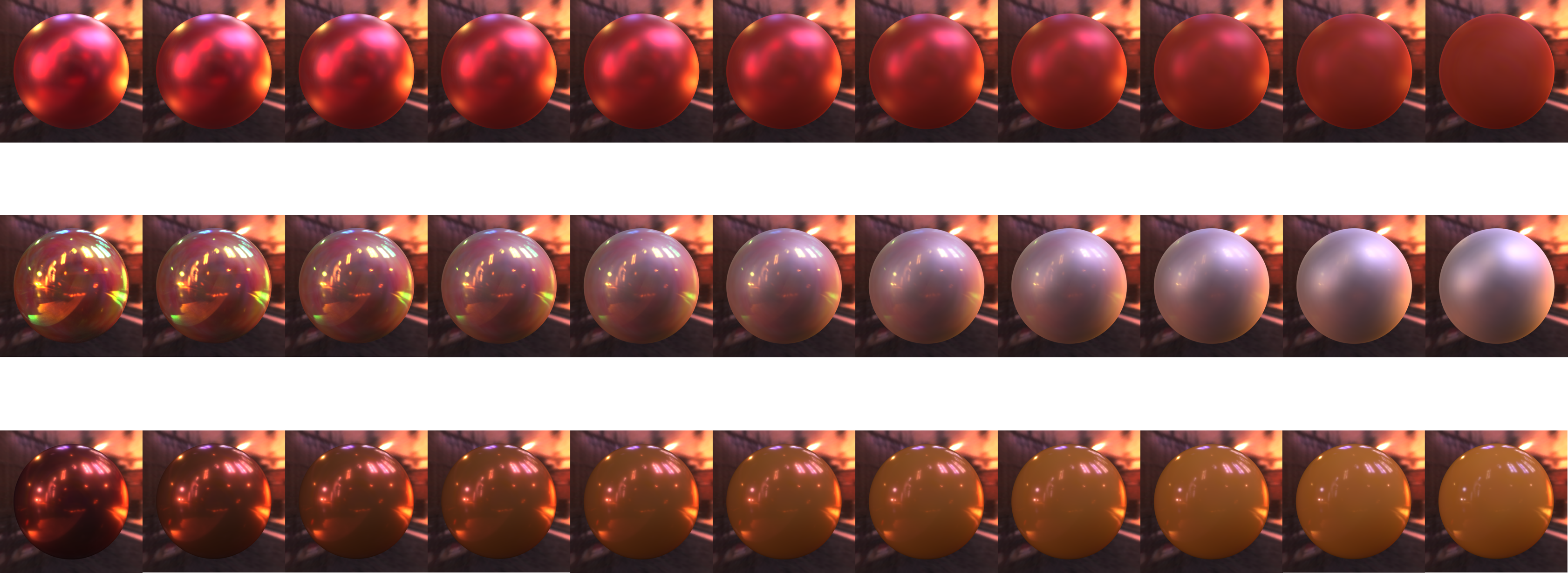 our BRDF interpolation.